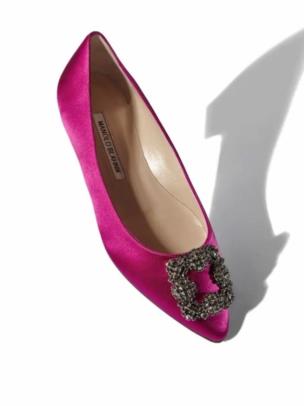 Manolo Blahnik Women’s Pink Hangisi Flats